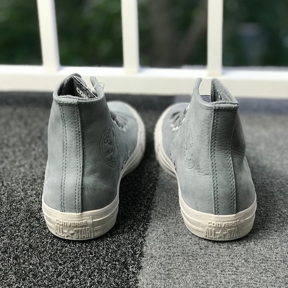 NWT Converse Ctas HI Leather Cool Grey W AUTHENTIC - Picture 5 of 8